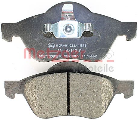 METZGER 1170462 Bremsbelagsatz, Scheibenbremse